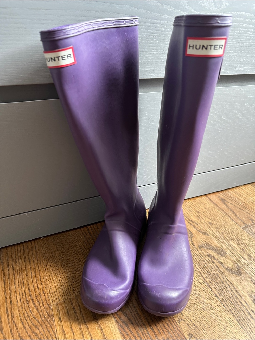Hunter Purple Knee-High Rain Boots
